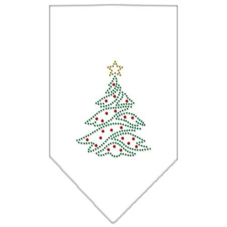 UNCONDITIONAL LOVE Christmas Tree Rhinestone Bandana White Small UN813620